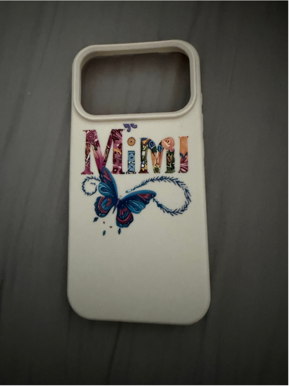 Unbranded iPhone 17 Pro Case One Size Beige Blue Butterfly Mimi